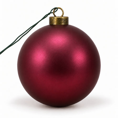 Pro Deco Collection Christmas bauble, ruby matt, 15 cm diameter, product on a white background