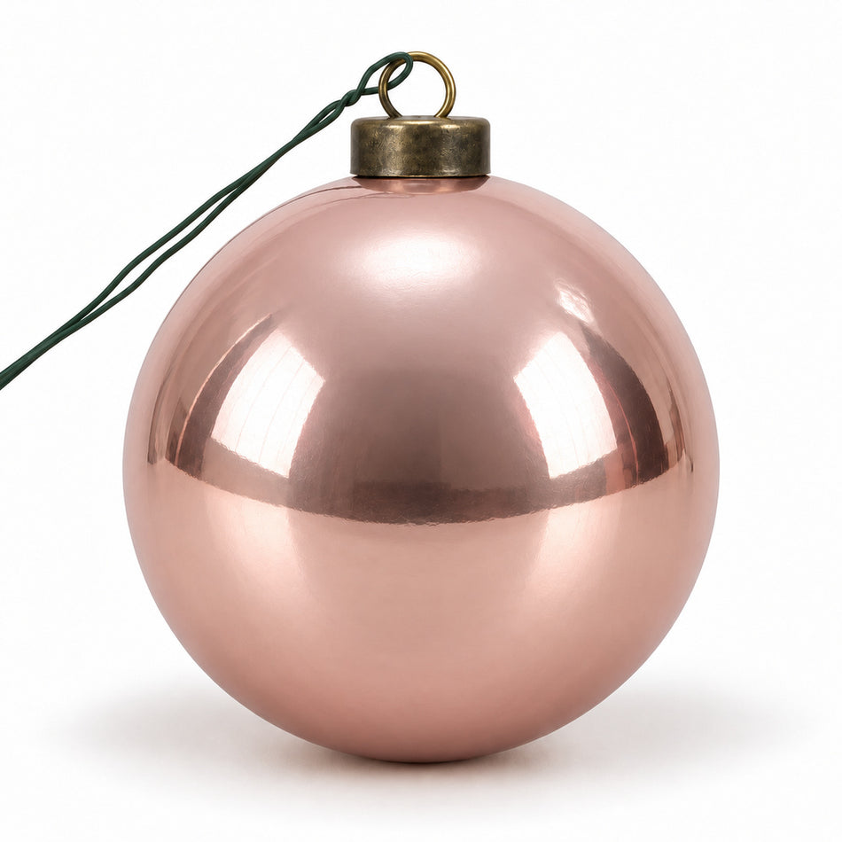 Pro Deco Collection Christmas bauble, pink pearl, 8 cm diameter, product on a white background